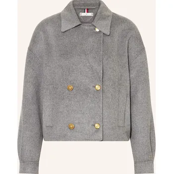 Tommy Hilfiger Dámský Caban Kabát, šedá, 44