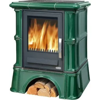 Krbová kamna ABX Bavaria L kachlový sokl zelená (flaschengrün)