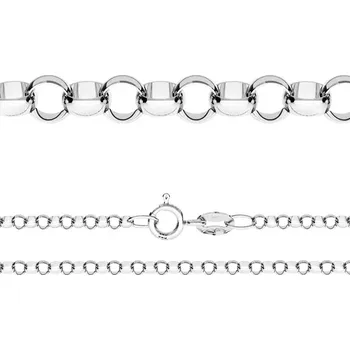 Řetízek ST-NB-7050-50 Stříbrný řetízek očkový ROLO 1,4mm
