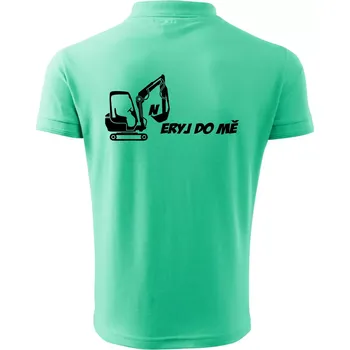 Pánská košile Neryj do mě - Polokošile pánská Pique Polo 203 - S ( Mátová )