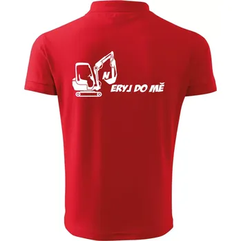 Pánská košile Neryj do mě - Polokošile pánská Pique Polo 203 - L ( Červená )