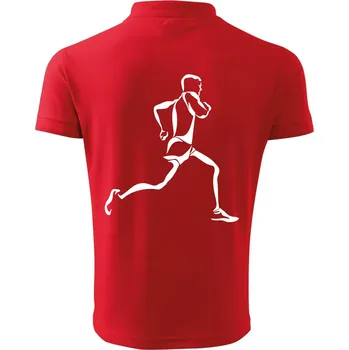 Pánská košile Běžec - Polokošile pánská Pique Polo 203 - 4XL ( Červená )