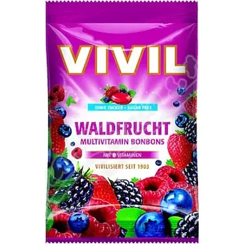 Čokoláda Vivil Multivitamín lesní plody bez cukru 120g