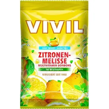 Cukrovinka Vivil Multivit.citron+meduňka+8 vit.bez cukru 120g