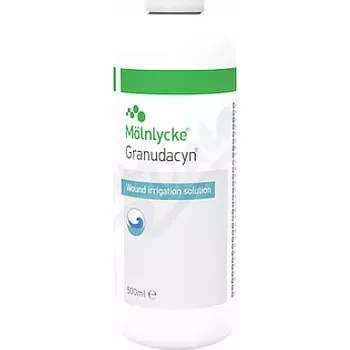 Lék na kožní problémy, vlasy a nehty Granudacyn oplachový roztok na rány 500ml