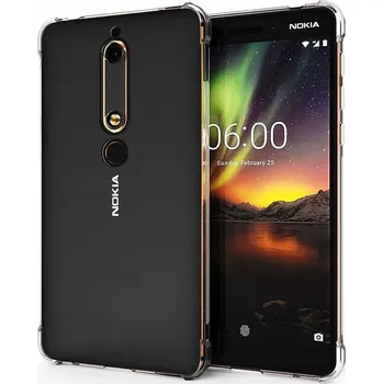 Pouzdro na mobilní telefon Zadní Kryt Pskom pro Nokia 6.1 bezbarvý