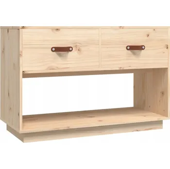 Konferenční stolek Sada TV stolků z masivního borovicového dřeva, 90 x 40 x 60 cm