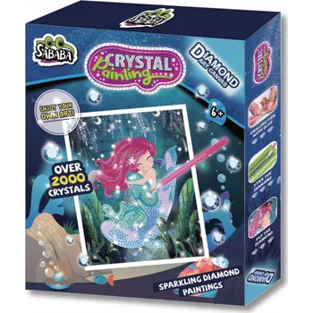 kreativní sada Kreativní sada malé diamanty Strigo „Vytvoř si diamantový obraz“ Malá mořská víla