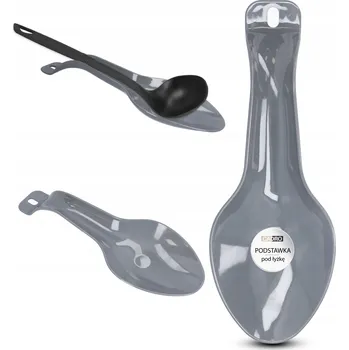 PODSTAWKA POD ŁYŻKĘ Naběračka, odkladač na vařečky a kuchyňské náčiní, šedá, do kuchyně