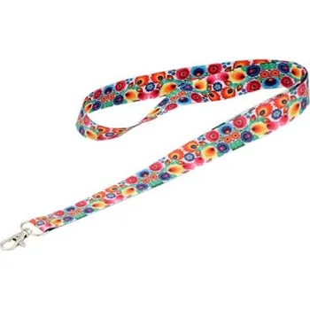 Popruh na krk 20mm Květiny