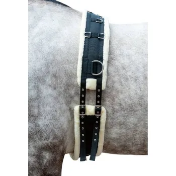 Lonžovací obřišník HKM Comfort Teddy black/nature COB/FULL