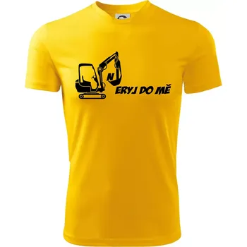 Neryj do mě - Dětské triko sportovní (dresovina) - 122 cm/6 let ( Žlutá )