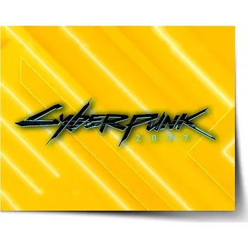 Plakát Sablio Plakát Cyberpunk 2077 Žlutý - 90x60 cm