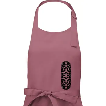 Kuchyňská zástěra Enduro / cross pneumatika - Dámská zástěra na vaření - Univerzální velikost ( Starorůžová )