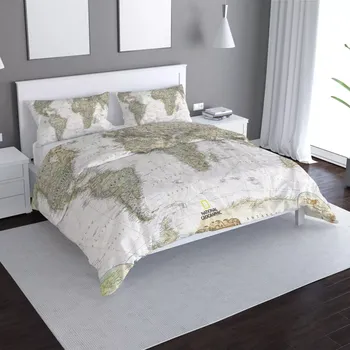 Povlečení Sablio Povlečení Mapa světa - 140x220 / 90x70