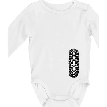 Enduro / cross pneumatika - Body kojenecké s dlouhým rukávem - Dlouhý r. do 3 měs ( Bílá )