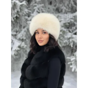 Pokrývka hlavy Dámská čepice LUXURY v máslové barvě, VELIKOST UNI