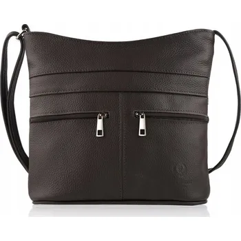 Kabelka Paolo Peruzzi kabelka přes rameno přírodní kůže hnědá