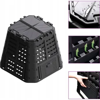 Kompostér Kompostér VidaXL 420 l černý