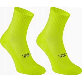 Pánské ponožky Spox Sox Ponožky na běhání, neonově zelené, velikost 44-46