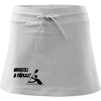 Dámská sukně Nekecej a pádluj - Sportovní sukně - two in one - L ( Bílá )