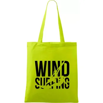 Windsurfing nápis - Taška bavlněná - 42 x 38 cm ( Limetková )