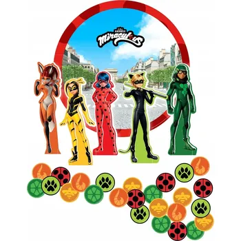 Party dekorace Dekorace stolu Miraculum Narozeniny Beruška Černá Kočka