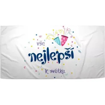 Sablio Ručník Vše nejlepší k svátku - 30x50 cm