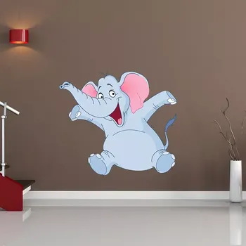 samolepka Sablio Samolepka na zeď: Veselý slon - 60x53