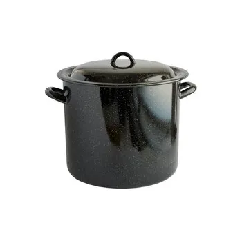 Hrnec Hrnec s poklicí smalt černý 25cm 10L
