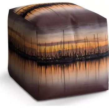 Taburet Sablio Taburet Cube Večerní přístav: 40x40x40 cm