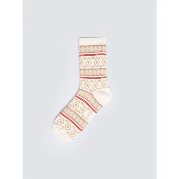 Dámské ponožky BIG STAR Dámské vysoké Ponožky se vzorem krémové Nordisa 102, velikost 39-42