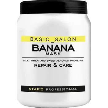 Vlasová regenerace STAPIZ BASIC SALON REPAIR & CARE BANÁNOVÁ MASKA NA VLASY 1000ML