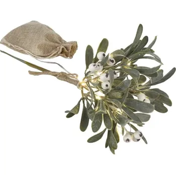 EMOS DCTW29 větvička jmelí 14 LED teplá bílá