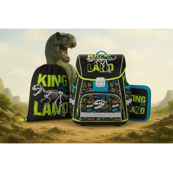 Školní batoh OXYBAG Školní set 3ks PREMIUM Premium Dinosaurus-SUPER AKCE