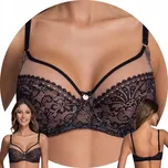AVA Podprsenka s kosticemi, měkká 1396 Crystal černá, velikost 85F