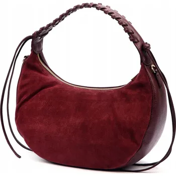 Kabelka Vera Pelle kabelka z pravé kůže červená