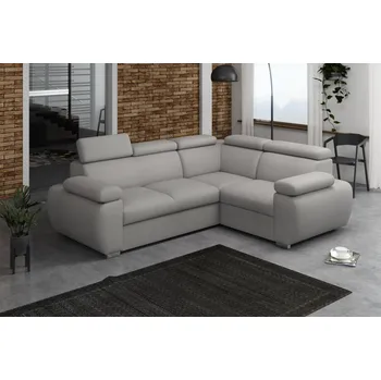 Sedací souprava FALCO Rohová sedací souprava Brooklyn I pravá světle šedá