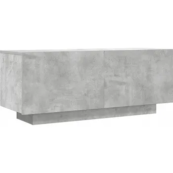 Televizní stolek TV stolek z materiálu na bázi dřeva, šedá betonu, 100x35x40