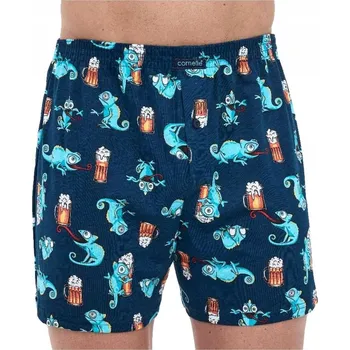 Pánské spodní prádlo Pánské boxerky Cornette Classic 001/175 vel. M (46) volné, z bavlna, modrá (námořnická)