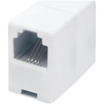 Elektrická zásuvka Spojka zásuvka RJ11-RJ11 zásuvka TS15/WH bílá