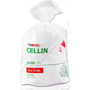 Krytí na ránu CELLIN vata bunič.dělená tampony 4x5cm 2x500ks