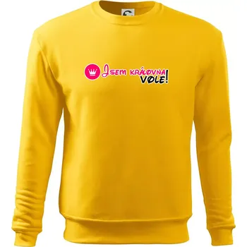 Pánská mikina Jsem královna vole! - Mikina Essential pánská - S ( Žlutá )