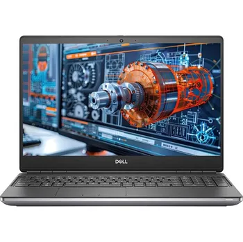 Notebook Dell Precision 7550 Mobile Workstation 15,6 palců / Intel Core i7-10850H 2.70 GHz / 32 GB / 512 GB NVMe SSD / Stříbrná