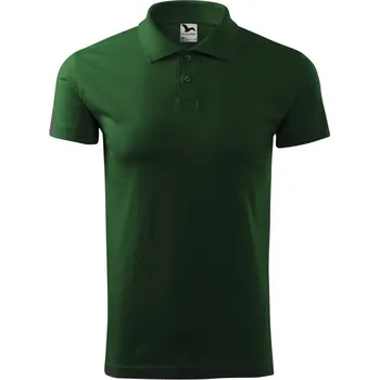 Pánské tričko Single J. polokošile pánská XXL lahvově zelená