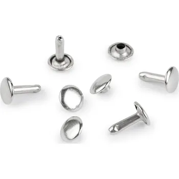 Duté nýty oboustranné na kůži a silné látky Ø9 mm, barva nikl