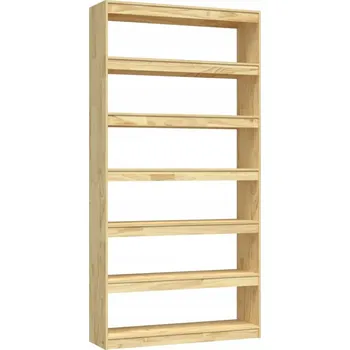 Knihovna Regál z masivního borovicového dřeva, 100 x 30 x 200 cm