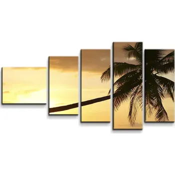 Obraz Sablio Obraz - 5-dílný Palma - 100x60 cm