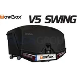 Přepravní box na tažné zařízení TowBox V5 Swing S, černý, výklopný