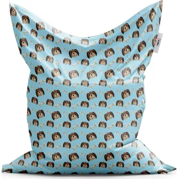 Sedací pytel Sablio Sedací vak Classic Pejsek s kostí - 150x100 cm